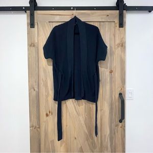 Banana Republic Navy Knit Wrap Sweater XS/S